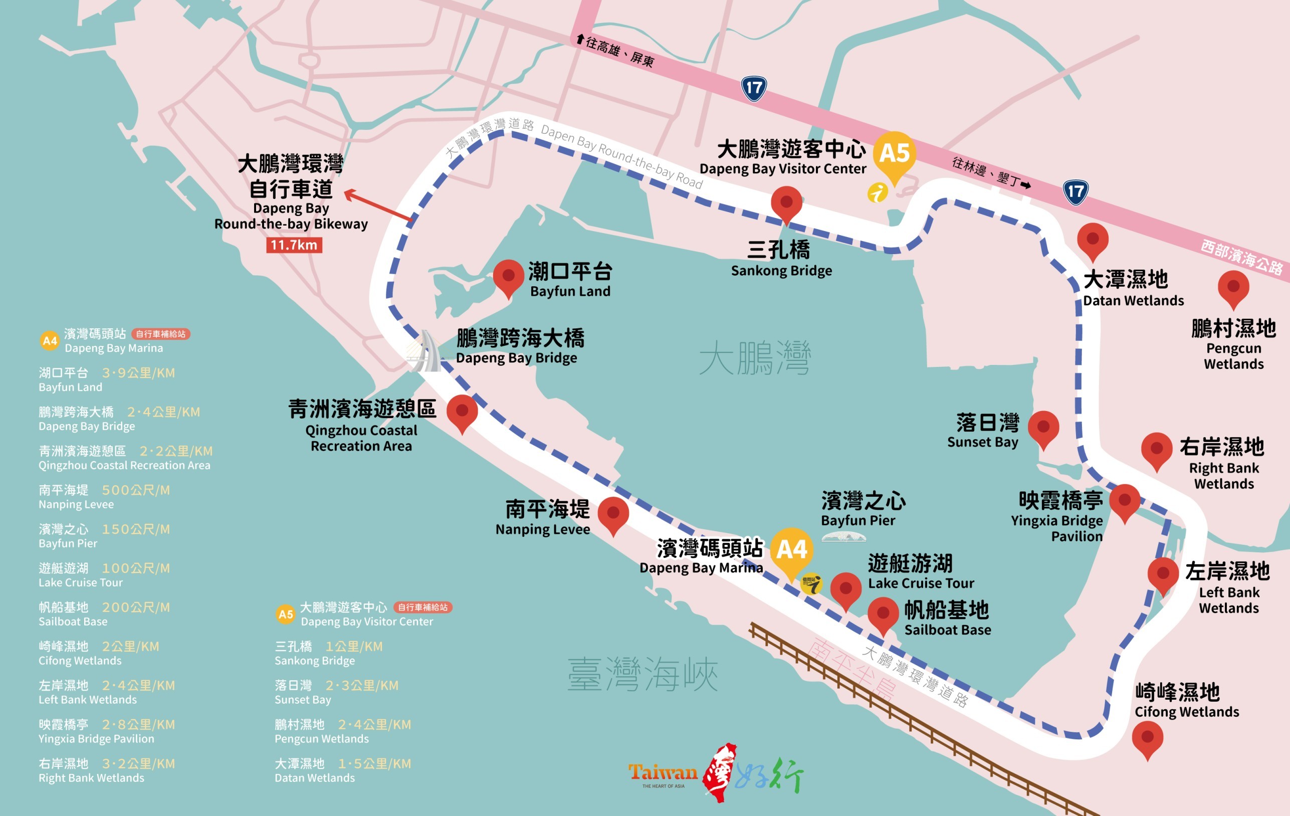 大鵬灣散步地圖3