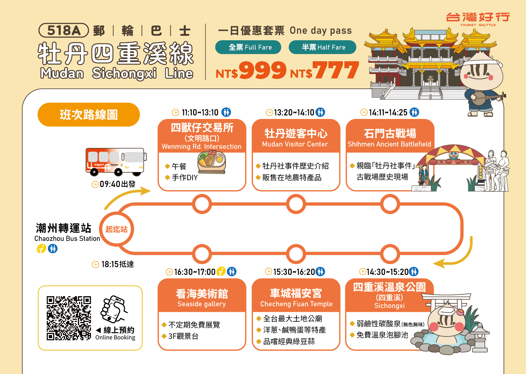 牡丹四重溪線 (預約成行，郵輪式公車)(8/21開賣，8/30 首航) 公車圖片